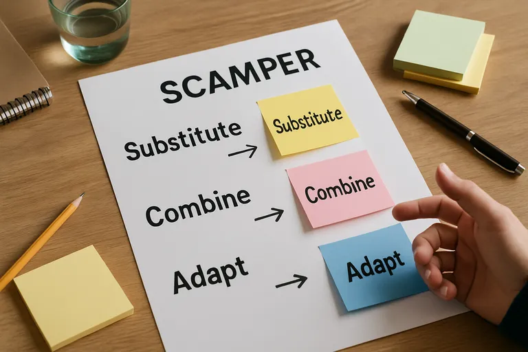 De SCAMPER-vragen: S, C en A