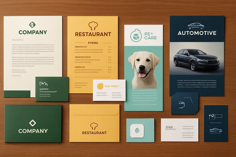 Huisstijl voorbeelden per sector