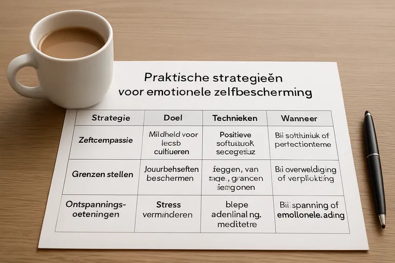 Praktische strategieën voor emotionele zelfbescherming