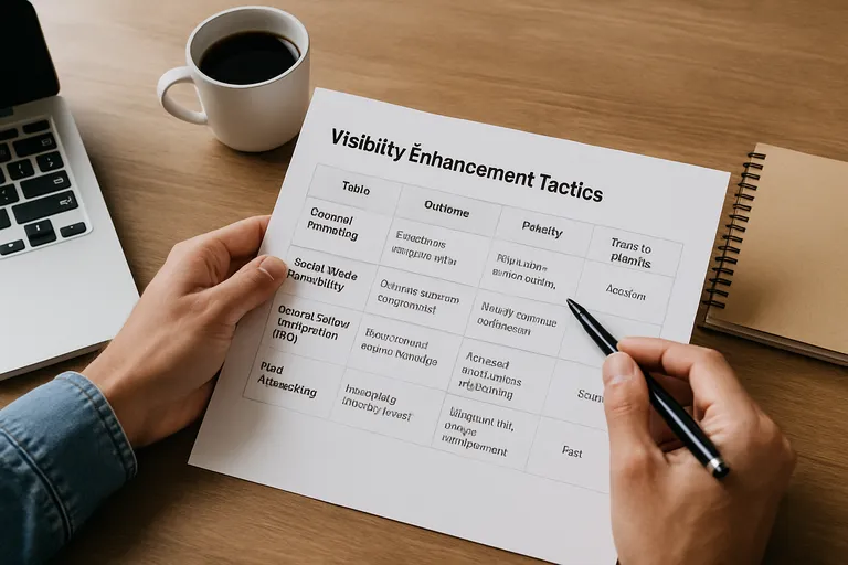 Tactieken om je zichtbaarheid te vergroten